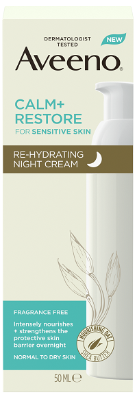 Aveeno® Calm + Restore™ rehidratáló éjszakai krém, 50 ml