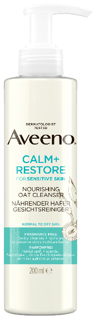 Aveeno® Calm + Restore™ tápláló arctisztító zabbal 200 ml