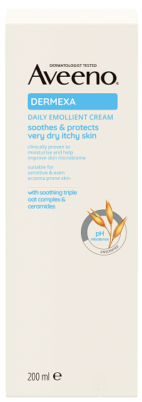 Aveeno® Dermexa illatmentes bőrpuhító krém, 200 ml